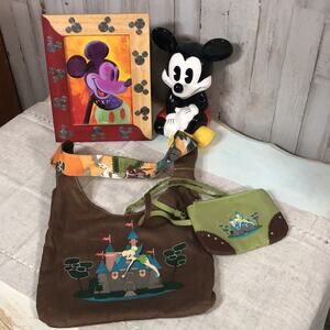 Disney Parks Disneyland Tinkerbell Small Reversible Bag and Wallet Set